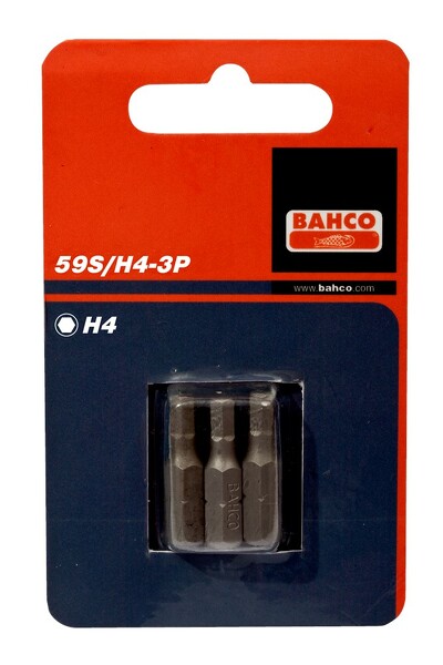 Bahco 59S/H8-3P 1/4"Inbus Bit 8mm - 25 Mm (3st)