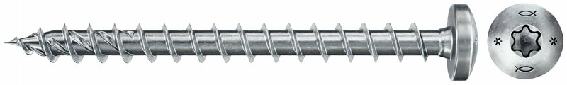 Fischer Power-Fast II 670332 Spaanplaatschroeven 4.5 mm 40 mm T-profiel Staal Galvanisch verzinkt 200 stuk(s)