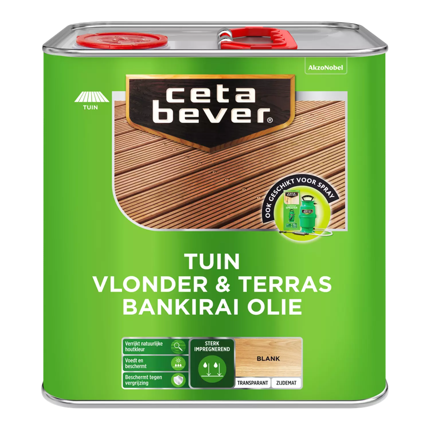 Cetabever Vlonder&Terras Bankirai Olie - Blank - 2,5L