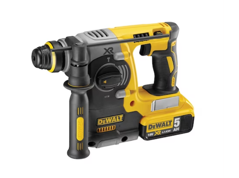 DeWALT DCH273P2T 18V Li-ion XR Accu SDS-plus Combihamer Set (2x 5.0Ah) In TSTAK - 2.1J - Koolborstelloos - Detailed view of the product