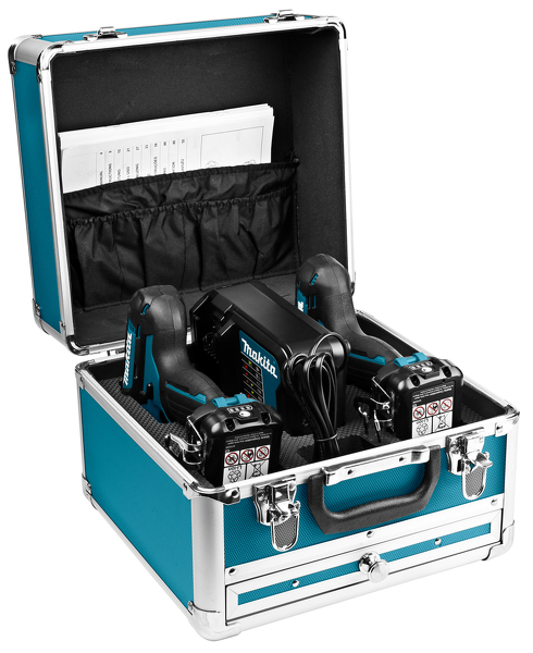 Makita CLX224SAX1 12V Li-Ion Accu Boor-/schroefmachine (DF333D)&Slagschroevendraaier (TD110D) Combiset (2x 2.0Ah Accu) In Koffer - Detailed view of the product
