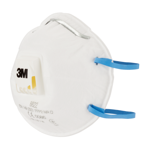 3M 8822C3 Stofmasker Met Ventiel - FFP2 (3st) - Detailed view of the product