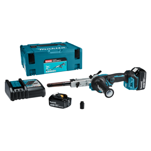 Makita DBS180RTJ 18V Li-Ion Accu Stripschuurmachine Set (2x 5,0Ah) In Mbox - 533x9mm - Default image for the product