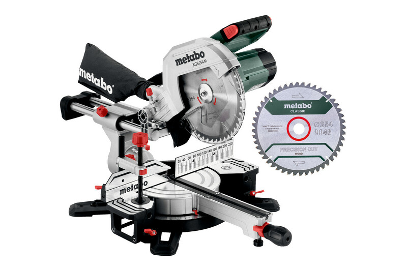 Metabo KGS 254 M Afkortzaag - 1800W - 254 X 30mm - Quick Hendel - Met Extra Zaagblad EAN: 4061792225923