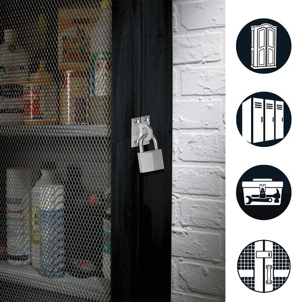 Master Lock 914060REURD Set Aluminium Hangslot 40mm En 2 Hangslotogen - Detailed view of the product