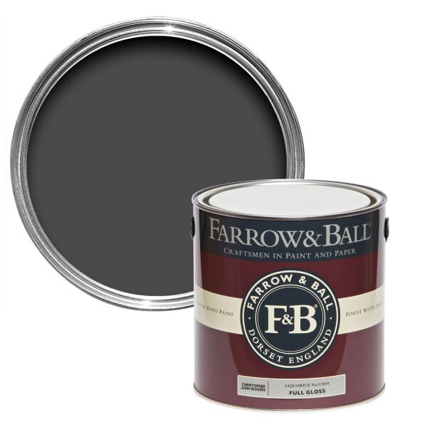 Farrow&Ball  Liquorice  No. Cb10 2,5l Full Gloss