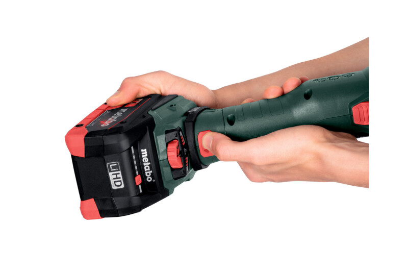 Metabo WVBF 18 LTX BL 15-125 Quick 18V Li-ion Accu Platkopslijper Body In MetaBox - 125mm - Detailed view of the product