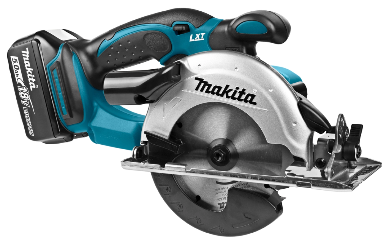 Makita DSS501RTJ 18V Li-Ion Accu Cirkelzaag Set (2x 5.0Ah Accu) In Mbox - 136mm thumbnail 4