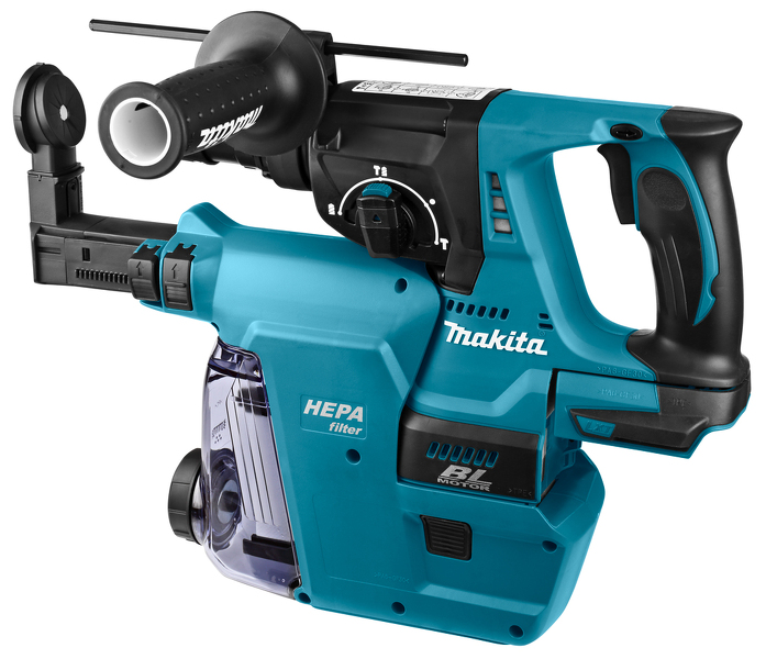 Makita DHR243ZJW 18V Li-Ion Accu SDS-Plus Combihamer Body In Mbox - 2J - Detailed view of the product