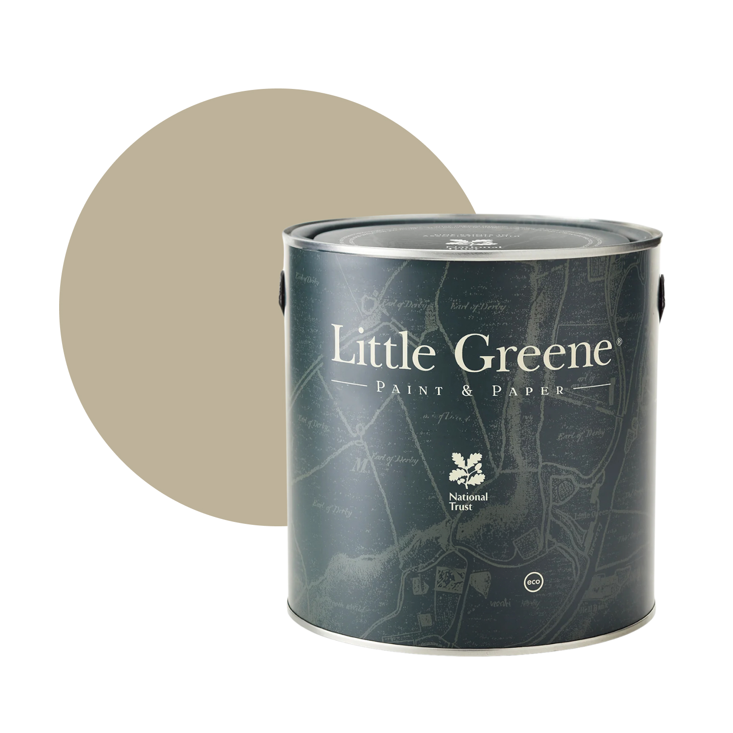 Little Greene Intelligent Satin - Slaked Lime Dark No. 151 - 2,5L