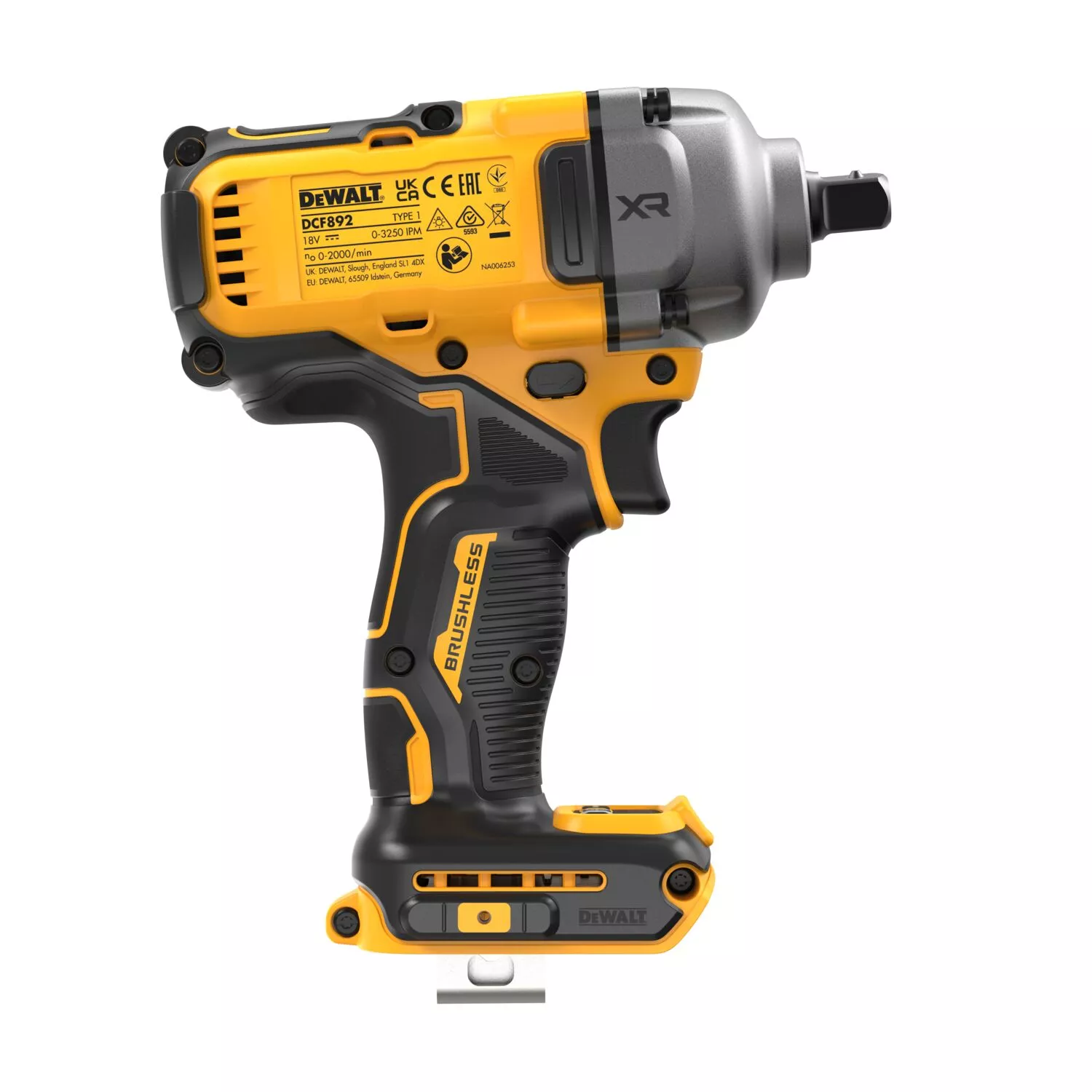 DeWALT DCF892N 18V Li-ion XR Accu Slagmoersleutel Body - 1/2''- 1152Nm - Koolborstelloos - Pin-aansluiting thumbnail 4