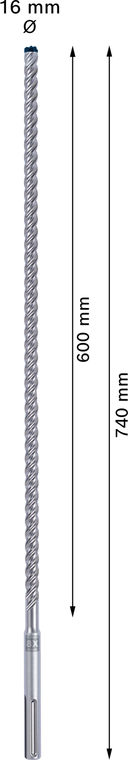Bosch 2608900216 EXPERT Hamerboor SDS Max-8X - 16x600x740mm thumbnail 4