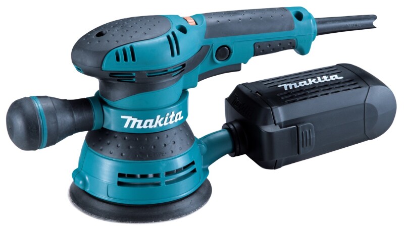 Makita BO5401 Excentrische Schuurmachine -125mm Incl. 3-delige Schuurschijven Set (K80-K120-K180) - Detailed view of the product