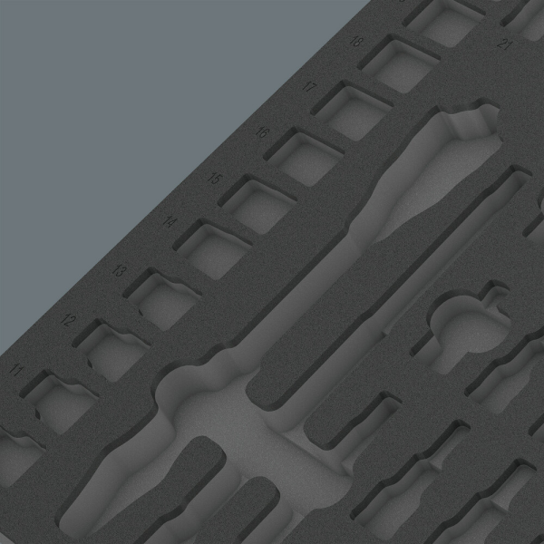 Wera 05137322001 9822 Schuimstof Inlegstuk 8000 C Zyklopset 1 - Detailed view of the product