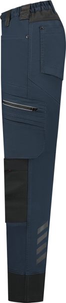 Workman 90251 STRETCH Worker Werkbroek P2S Dames - Navy / Zwart - Maat 44 (34/32) - Detailed view of the product