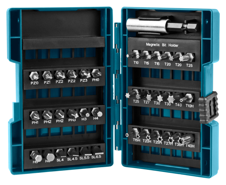Makita B-28606 37-Delige Schroef-/bitset - Detailed view of the product