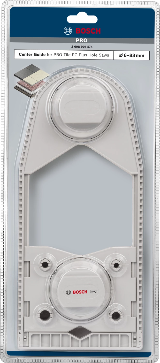 Bosch 2608901574 PRO Tile PC Plus Centreergeleider Voor Gatzagen thumbnail 2