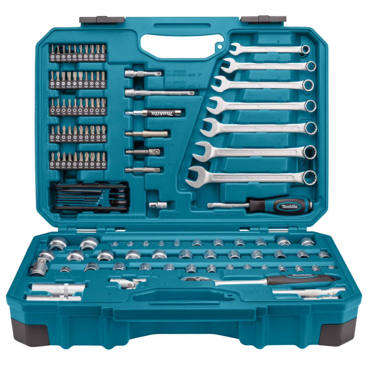 Makita E-06616 Gereedschapset in koffer - 120-delig