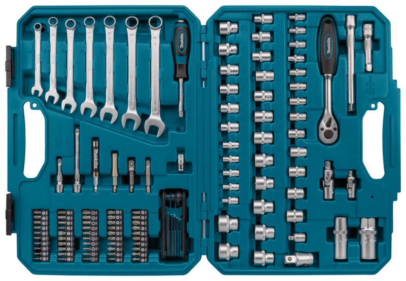 Makita E-06616 Gereedschapset In Koffer - 120-delig - Detailed view of the product