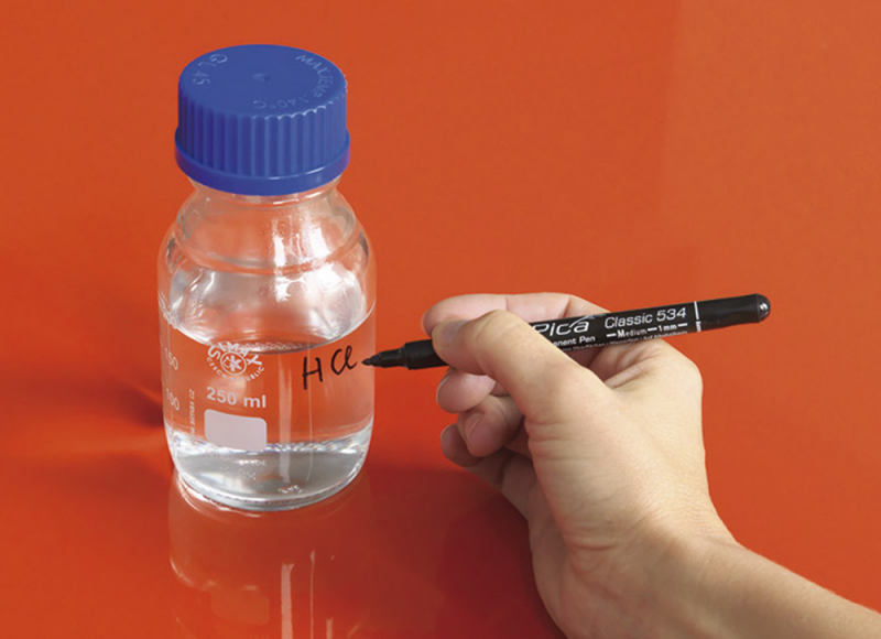 Pica 534/46 Classic Permanent Pen - Rond - Zwart - 1mm (10st) - Detailed view of the product