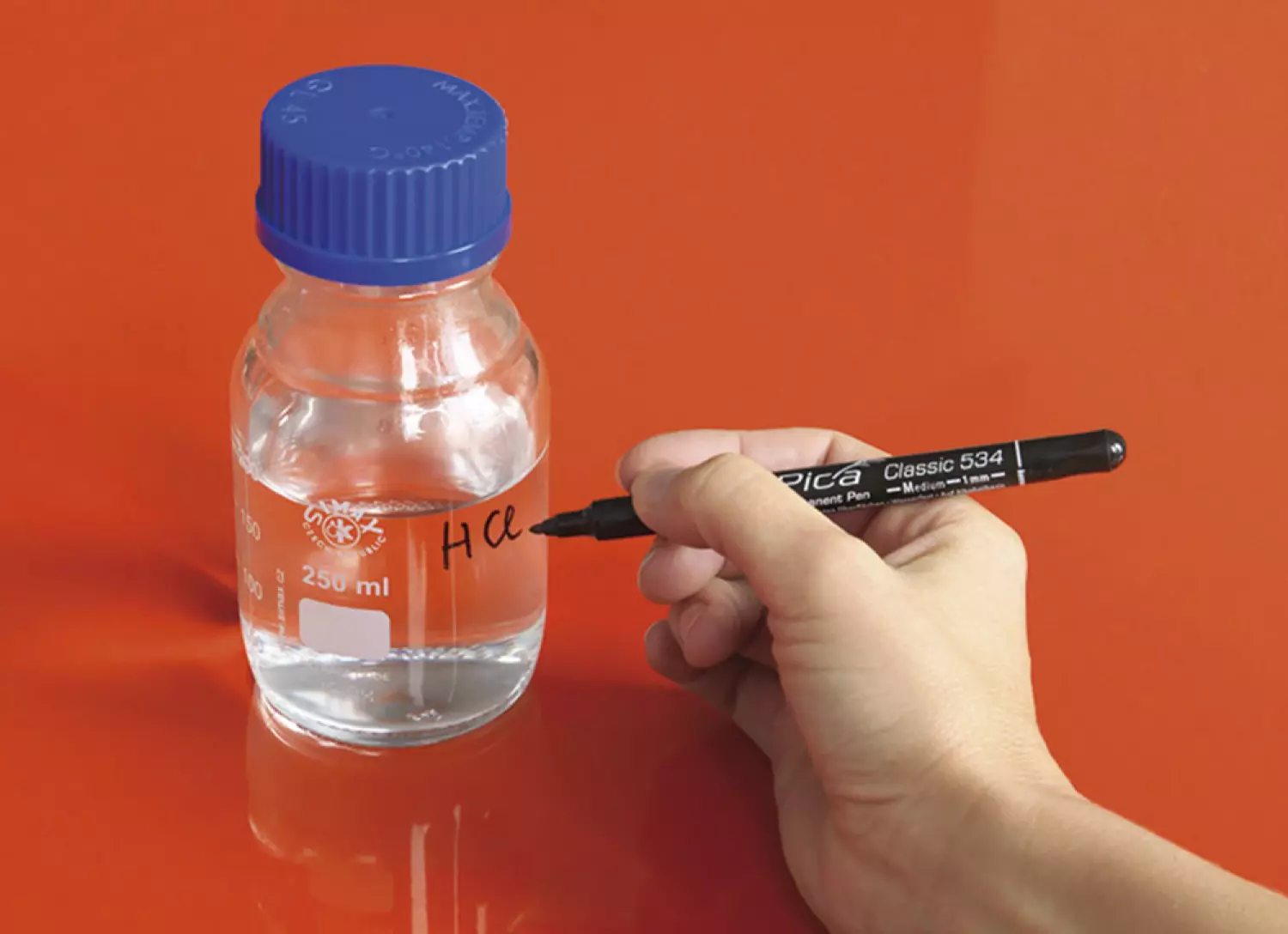 Pica 534/46 Classic Permanent Pen - Rond - Zwart - 1mm (10st) thumbnail 4