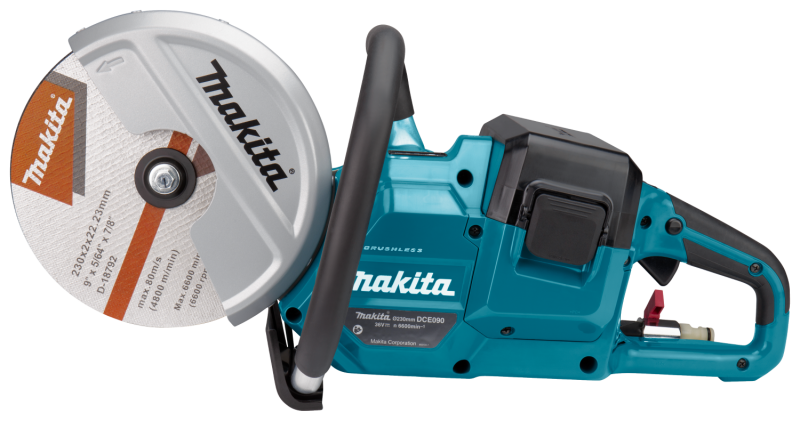 Makita DCE090ZX1 2x18V Li-Ion Accu Doorslijpmachine Body - 230mm - Koolborstelloos - Detailed view of the product