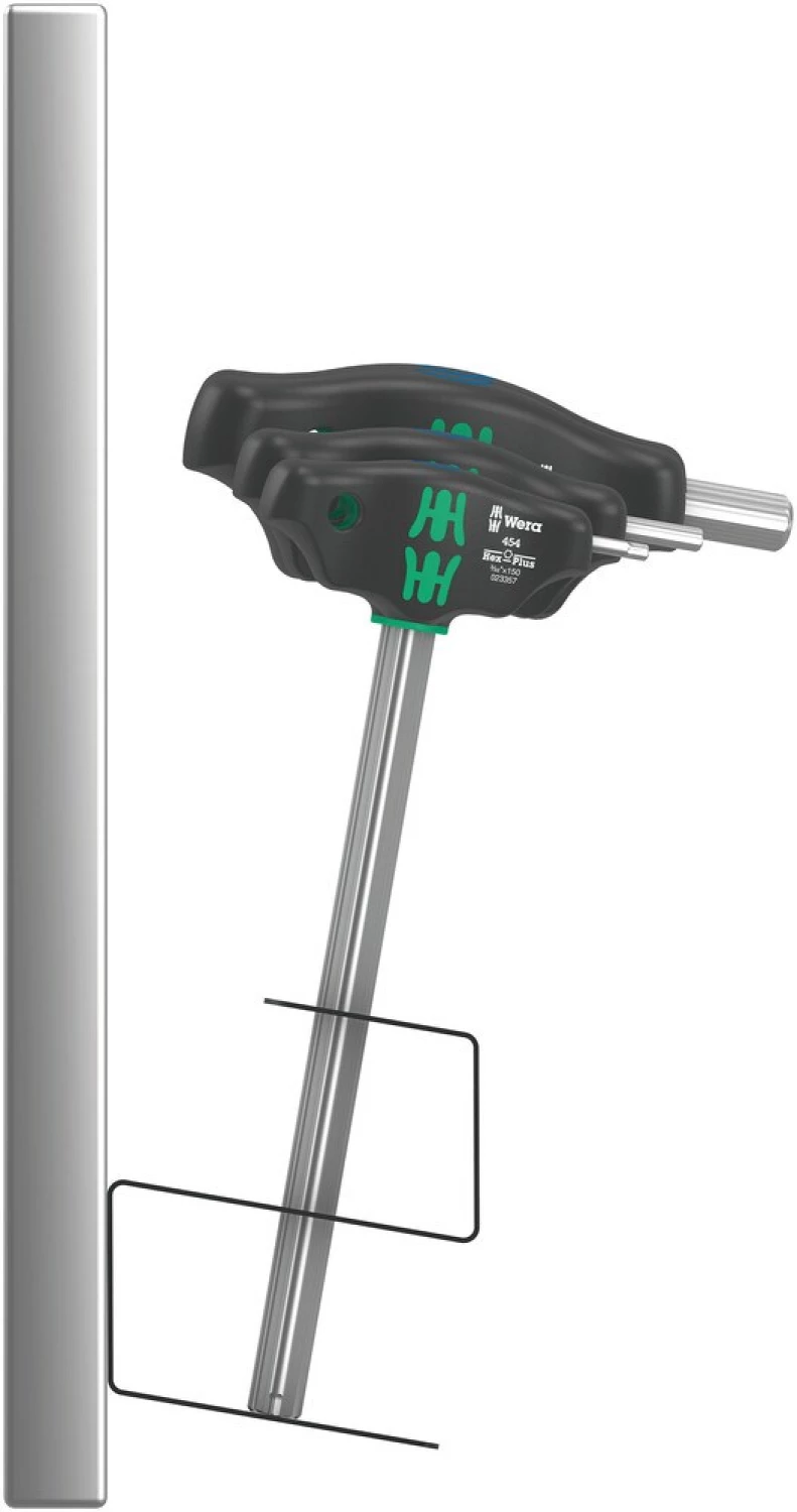 Wera 05023454001 10-delige 454/10 HF Set Imperial 2 Hex-Plus T-Greep Schroevendraaierset In Metalen Rek thumbnail 2
