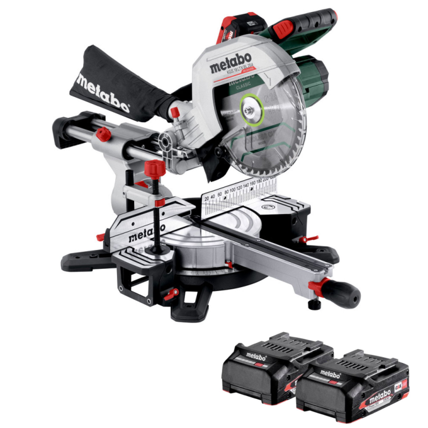 Metabo KGS 18 LTX BL 305 LiHD Accu Afkortzaag Set (2x 8Ah) - 305 X 30mm