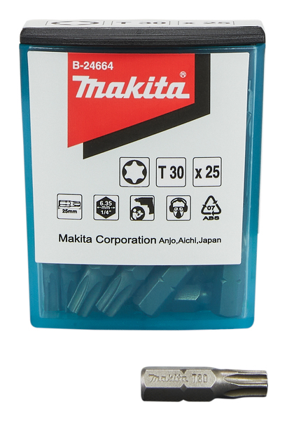 Makita B-24664 Schroefbit - T30x25mm (25st) EAN: 88381409094