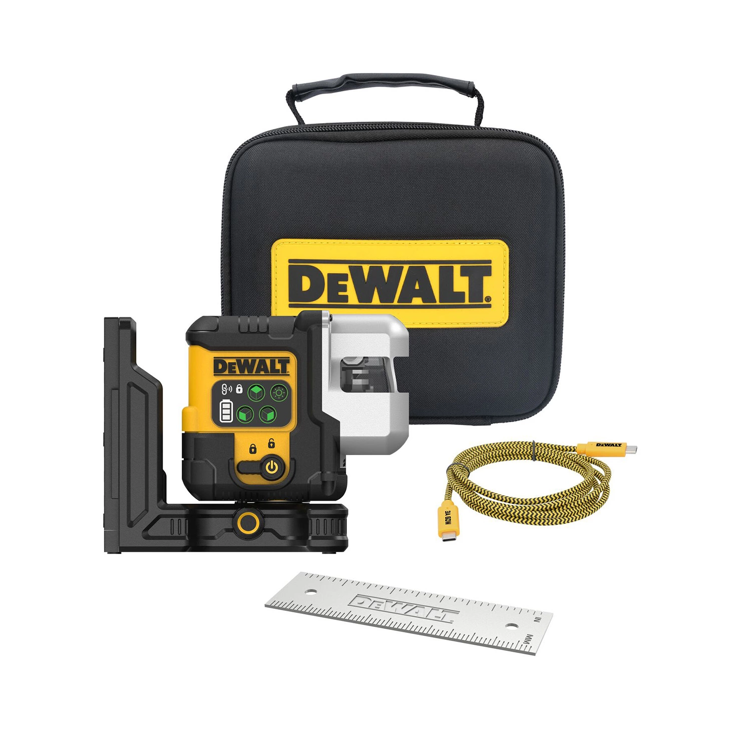 DeWALT DCLE14301GB-XJ Kruislijnlaser In Koffer - 3x 180° - Groen - 30m - IP65