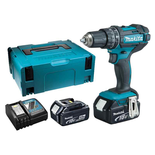 Makita DHP482RMJ 18V Li-Ion Accu Klopboor-/schroefmachine Set (2x 4.0Ah Accu) In Mbox EAN: 88381810340