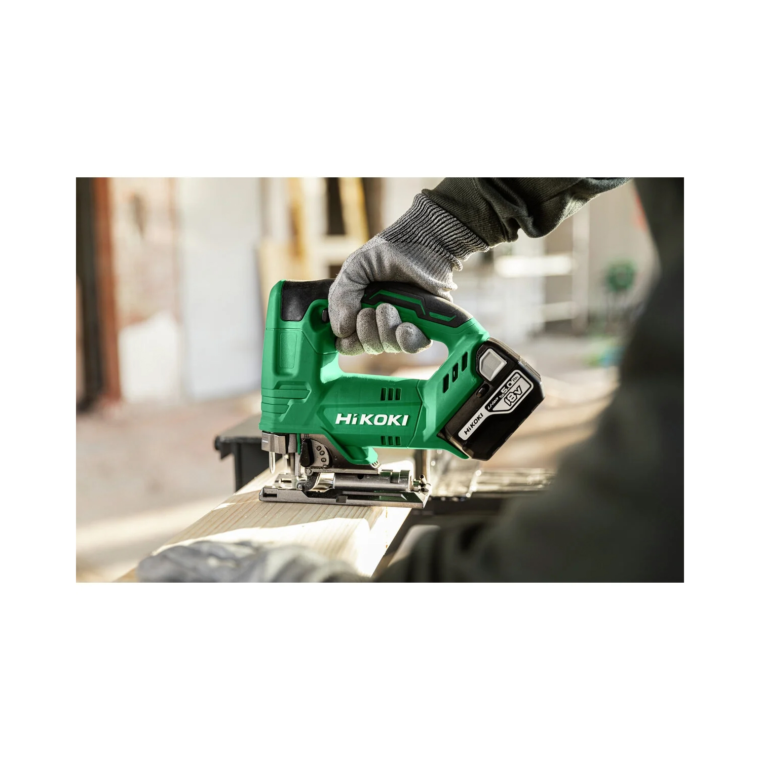 HiKOKI CJ18DAW4Z 18V Li-ion Accu Decoupeerzaag Body - D-greep - 135mm thumbnail 3