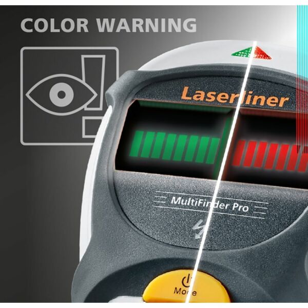 Laserliner MultiFinder Pro Universele Detector - Hout/Metaal/Koper/IJzer - Detailed view of the product
