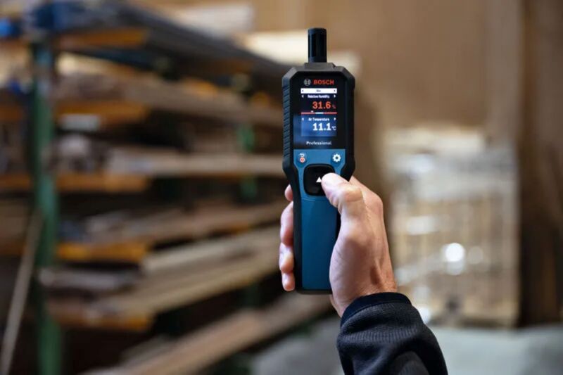 Bosch GDH 1-17 Houtvochtmeter In Opbergtas - Detailed view of the product