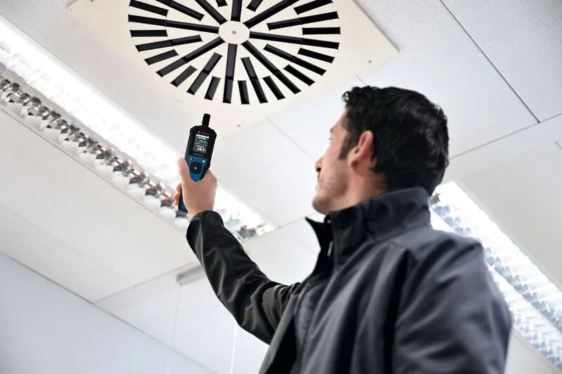Bosch GDH 1-17 Houtvochtmeter In Opbergtas - Detailed view of the product