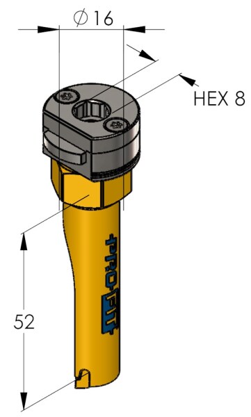 ProFit 09081016 Multi Purpose Gatzaag Incl. Adapter - 16mm - Detailed view of the product