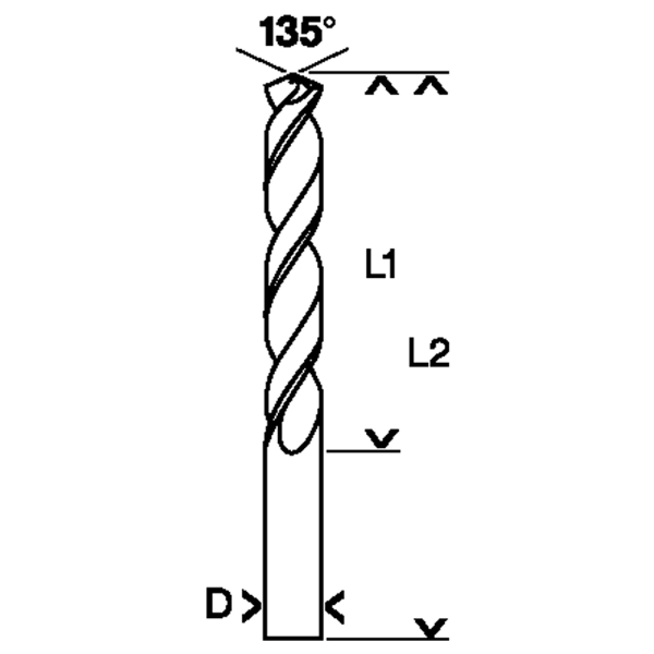 Bosch 2608585849 Metaalboor HSS-CO - 4,5x80mm - Detailed view of the product