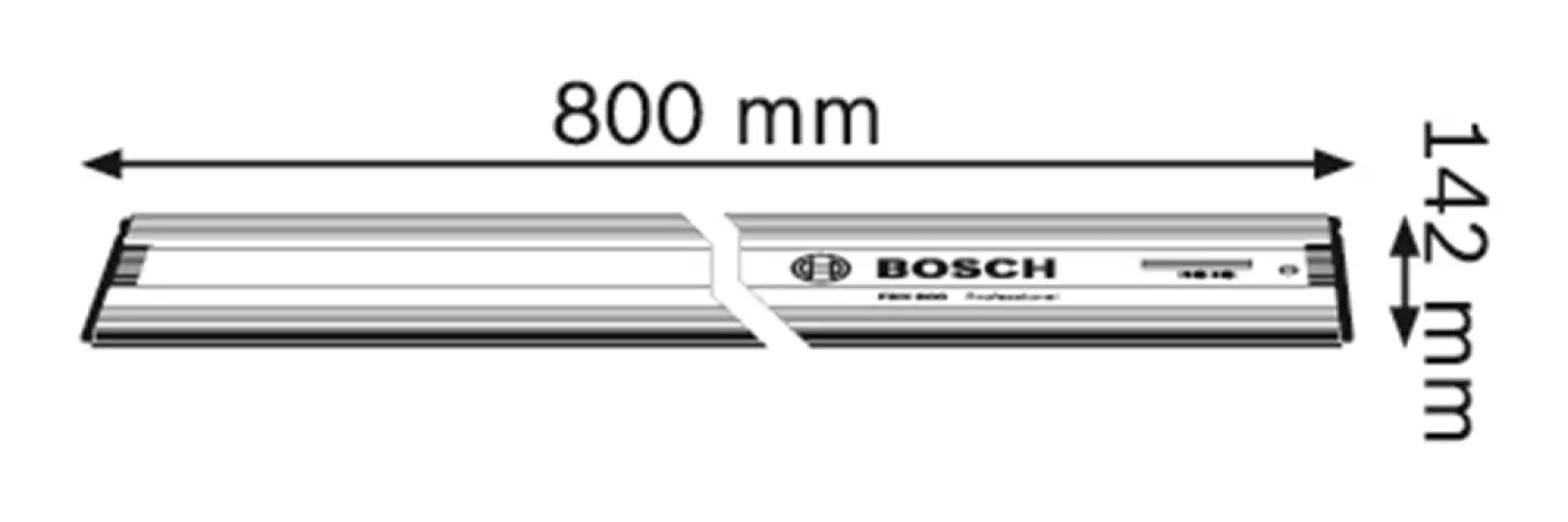 BOSCH PROFESSIONAL Geleiderail - FSN 800 - Lengte 0,8 m