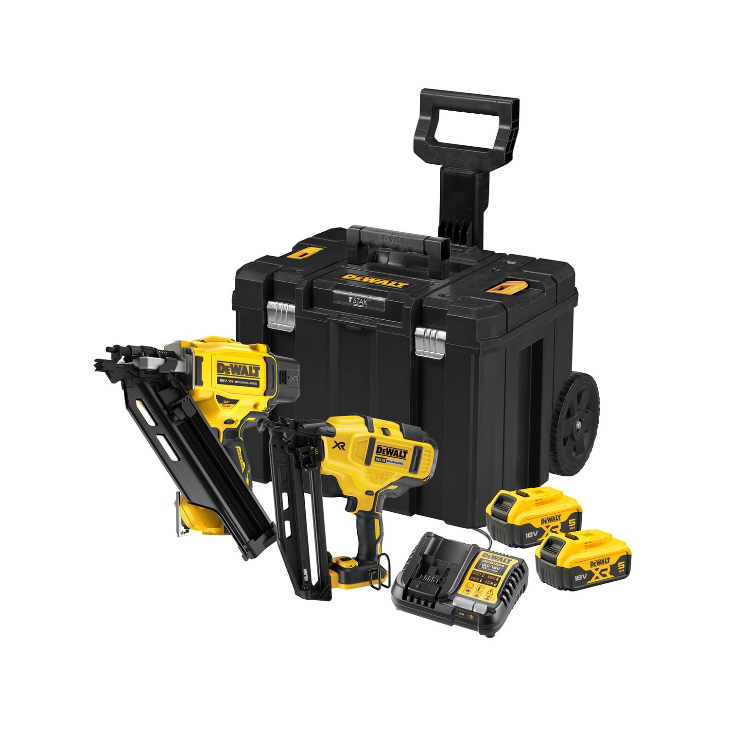 DeWALT DCK246P2T-QW 18V Li-ion Accu 2-delige Combiset (2x 5.0Ah Accu) In TSTAK