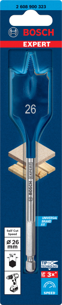 Bosch 2608900323 EXPERT Speedboor Self Cut Speed - Zeskantschacht - 26x152mm - Detailed view of the product