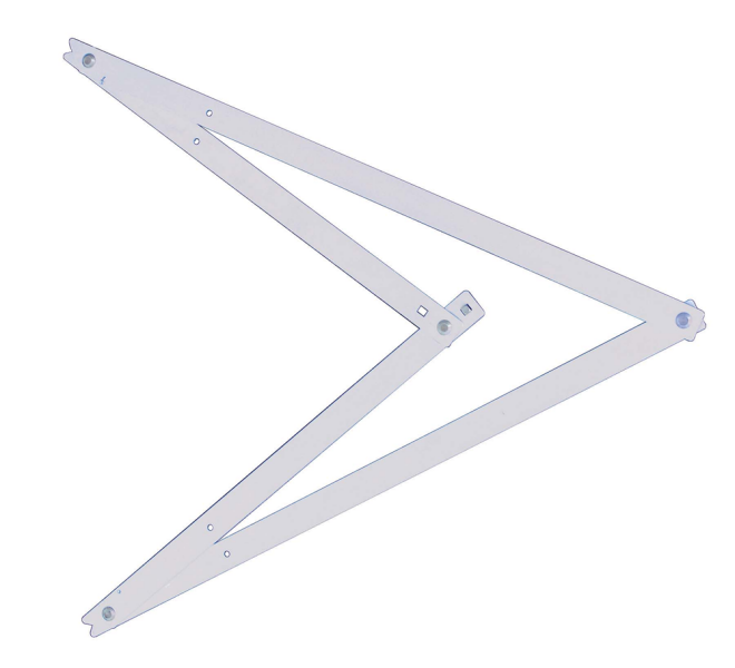 Stanley 1-45-013 Opvouwbare Aluminium Bouwhaak / Winkelhaak - Detailed view of the product