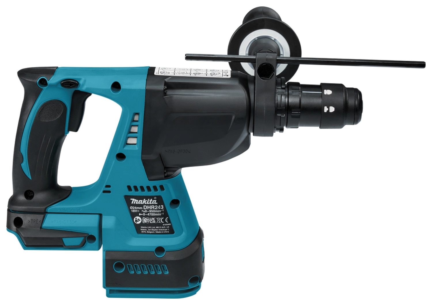 Makita DHR243Z Combihamer - 18V - Losse Body (geleverd zonder accu en lader)