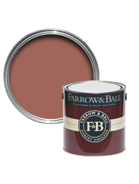 Farrow&Ball Flat Eggshell Book Room Red No.50 - 2,5L afbeelding