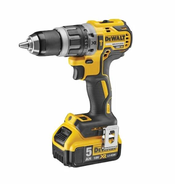 DeWALT DCD796P2 18V Li-ion XR Accu Klopboor-/schroefmachine Set (2x 5.0Ah) In Koffer - Koolborstelloos - Detailed view of the product