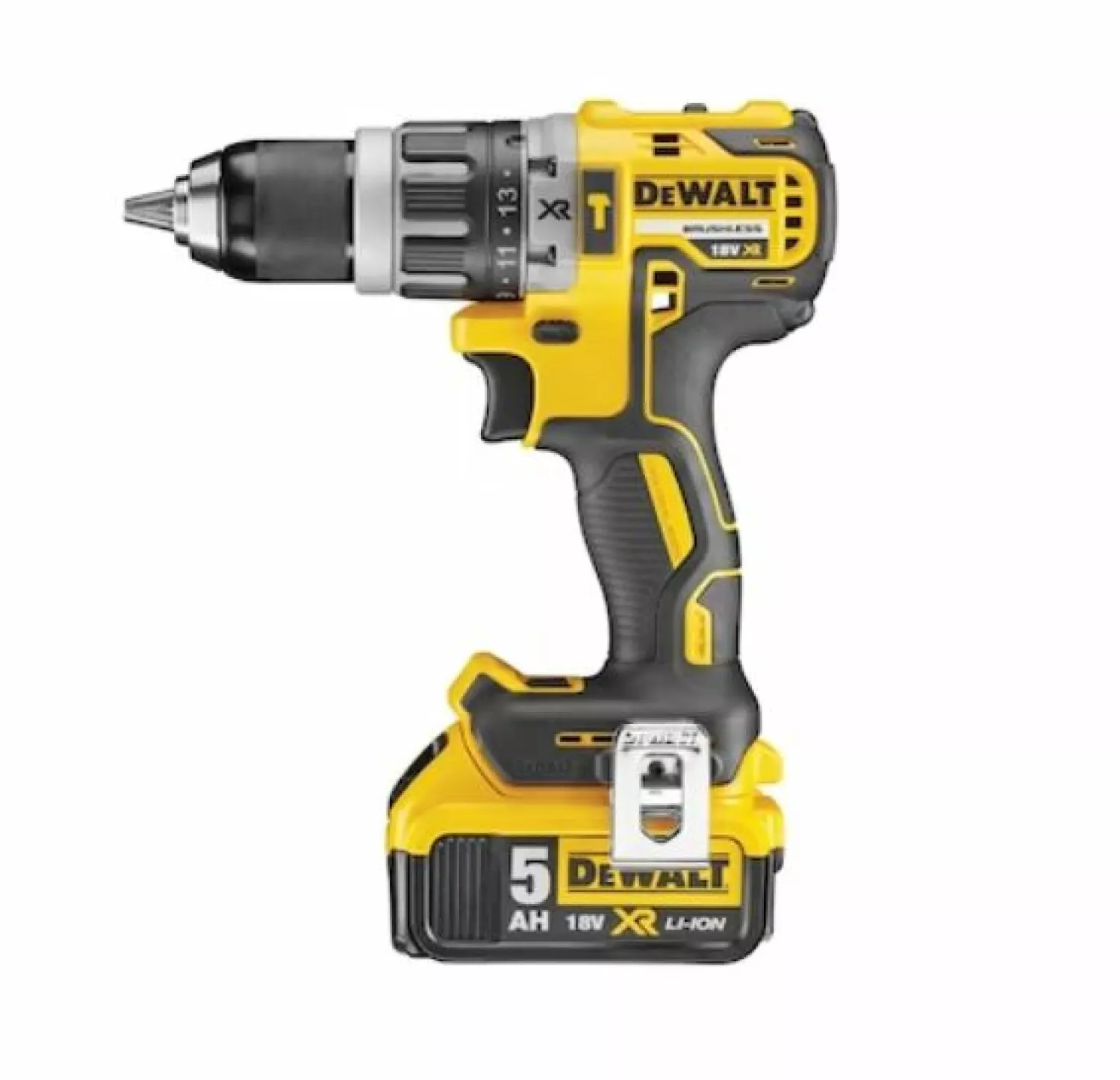 DeWALT DCD796P2 18V Li-ion XR Accu Klopboor-/schroefmachine Set (2x 5.0Ah) In Koffer - Koolborstelloos thumbnail 2
