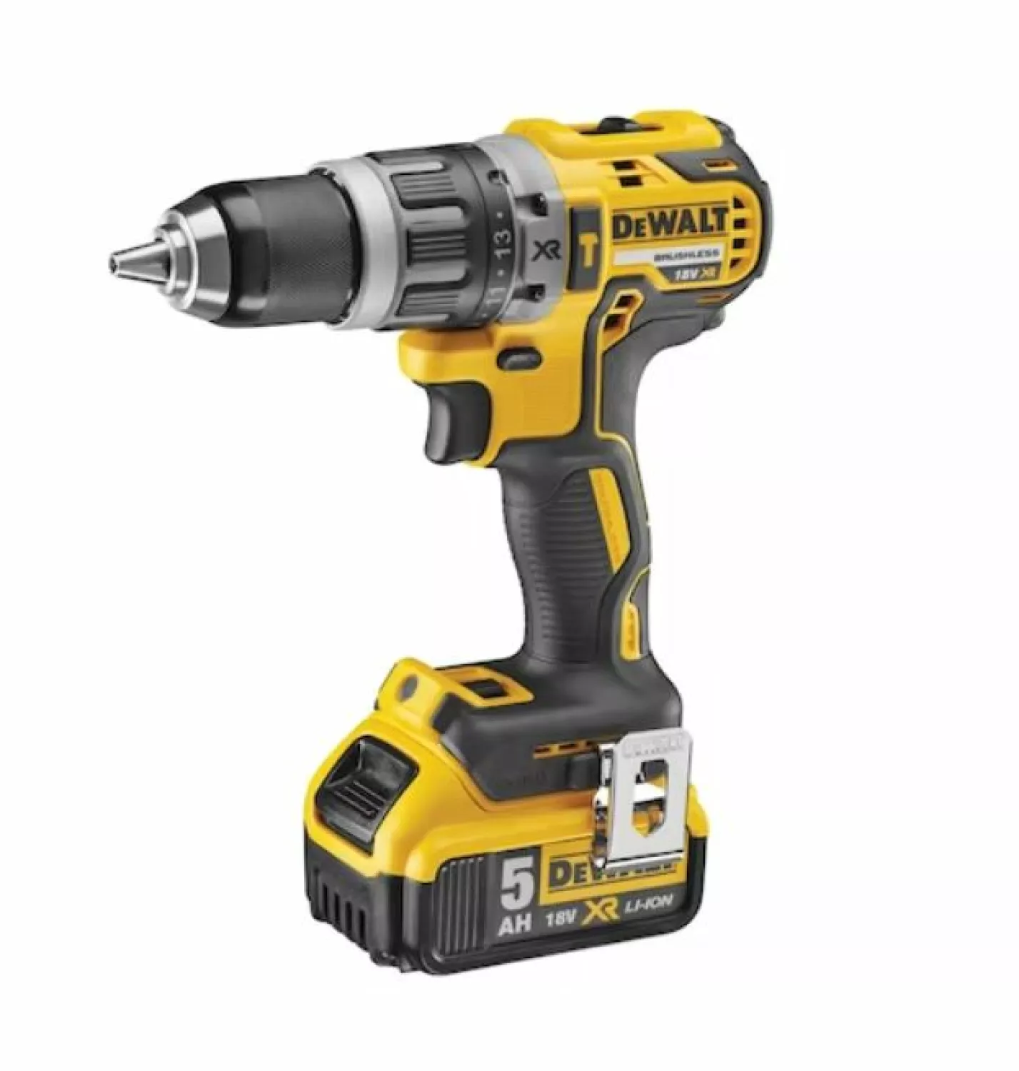 DeWALT DCD796P2 18V Li-ion XR Accu Klopboor-/schroefmachine Set (2x 5.0Ah) In Koffer - Koolborstelloos thumbnail 3