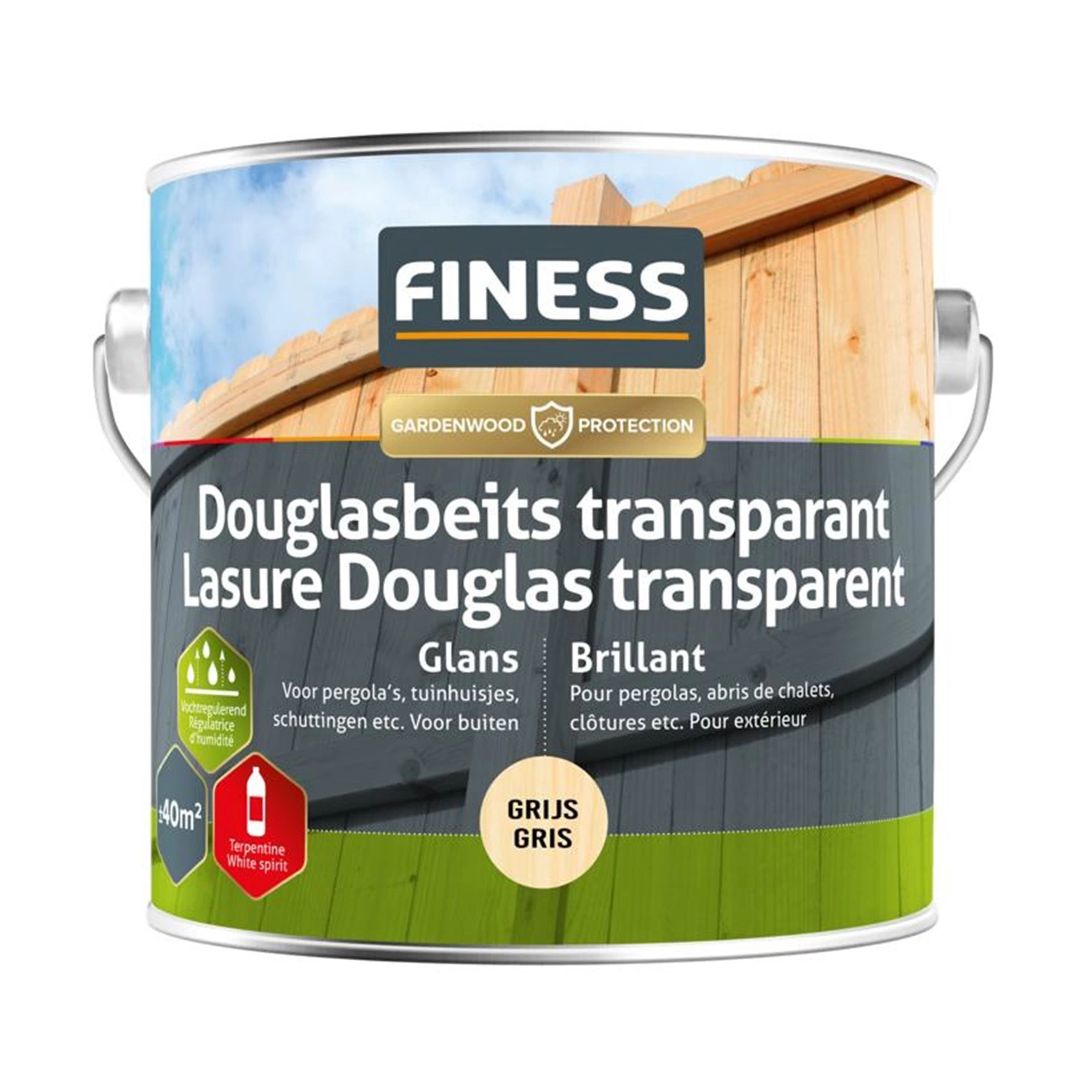 Finess Douglas Beits 2533 - Licht Grijs - 2,5L afbeelding