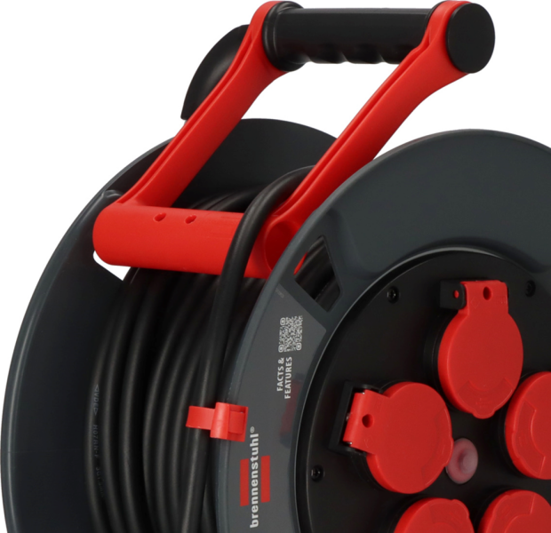Brennenstuhl Professional KU 2100 Kabelhaspel 5-voudig 300 H07RN-F 3G1,5 - IP44 - 25m - Detailed view of the product