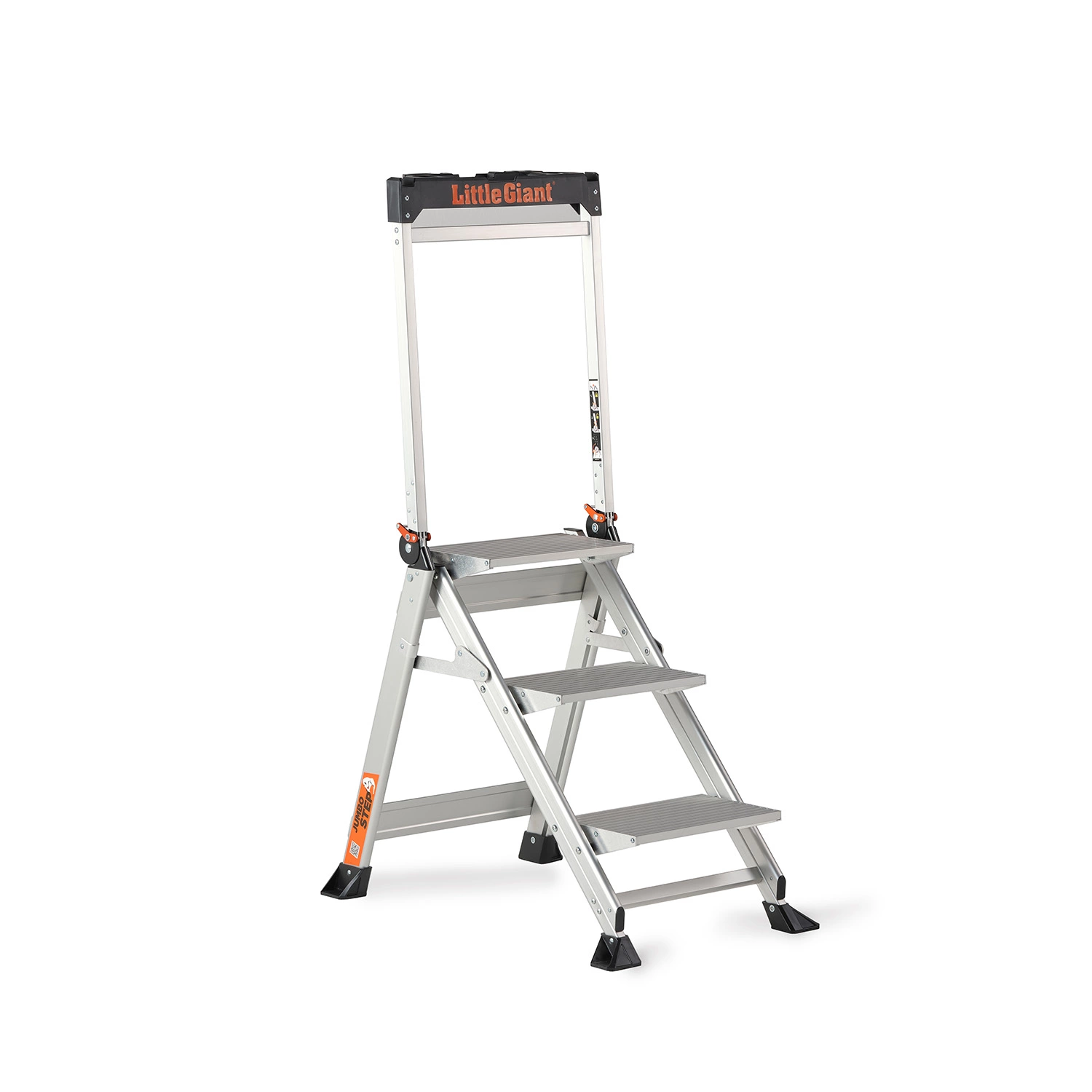 Altrex Jumbo Step 3 Trap - Enkel - Aluminium - 3 Treden - Met Beugel - Max. Werkhoogte 2,66m