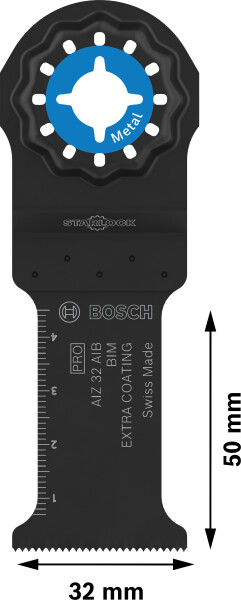 Bosch 2608669077 PRO / AIZ 32 AIB BIM Invalzaagblad - 50 X 32mm - Metaal (1 St) - Detailed view of the product